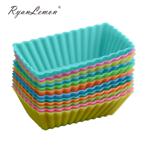 Moldes de Silicona para Cupcakes, Moldes Reutilizables Antiadherentes para Muffins Jumbo, Diseño Creativo, Logotipo Personalizado, Uso Promocional, Juegos de Moldes para Pasteles - Product Image 1