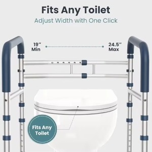 Old Man Design Armrest Semi-ring Back Design Intelligent Ceramic Automatic Bathroom Ceramic Floor Mounted One Piece Smart Toilet - Product Image 3