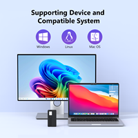 Lector de tarjetas dos en uno 2 en 1 para tarjeta de memoria TF SD compatible con PC, portátil, cámara, uso de instalación externa