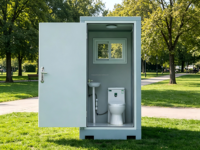 Bagno Portatile Modulare Monoposto MHY per Cantieri, Servizi Igienici Mobili Smontabili per Esterni e Parchi