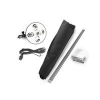 Lampe à 5 têtes WF SFL-5 avec boîte à lumière rectangulaire de 60*90cm et 5 ampoules E27 pour la photographie et la vidéo