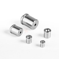 Piston à ressort à tête ronde en acier inoxydable 304 lisse, certifié CE ROHS, fabriqué en acier à ressort durable