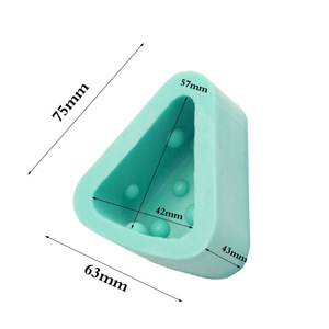 Cheese Scented <b>Candle</b> <b>Mold</b> Silicone <b>Mold</b> DIY <b>Molds</b> 7.5x6.3x4.1cm Customizable Shape For <b>Candle</b> Making - Product Image 4