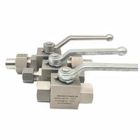 Vanne à bille haute pression 500 bars en acier inoxydable forgé BKHSS-FNS8 1/2 NPT pour contrôle hydraulique, eau, gaz, huile, personnalisable