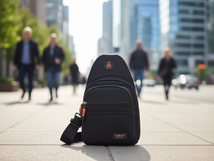 Borsa da petto da uomo in tela con chiusura a cerniera per tutte le stagioni M123017 - Product Image 2