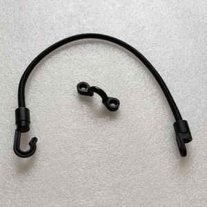 Gancho de cuerda elástica negra, accesorio duradero de nailon de 35 Cm para kayak, para lagos, ríos, uso recreativo - Product Image 4