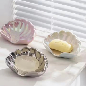 กล่องสบู่เซรามิกแบบสั่งทำพิเศษ พร้อมที่วางสบู่กันน้ำในห้องน้ำ และชั้นวางของในห้องน้ำ สำหรับสบู่ล้างหน้าในครัวเรือน - Product Image 1