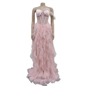 Vestidos de malla sin mangas con cuello cruzado para mujer, a la moda - Product Image 6