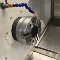 Tour CNC à banc incliné TCK56Y avec axe Y et tourelle motorisée à 12 postes, centre d'usinage pour pièces métalliques complexes