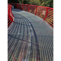 Grille de drainage galvanisée à chaud en acier au carbone – Grille durable pour passerelles extérieures, fabricant de grilles de plateforme et de barreaux de grille