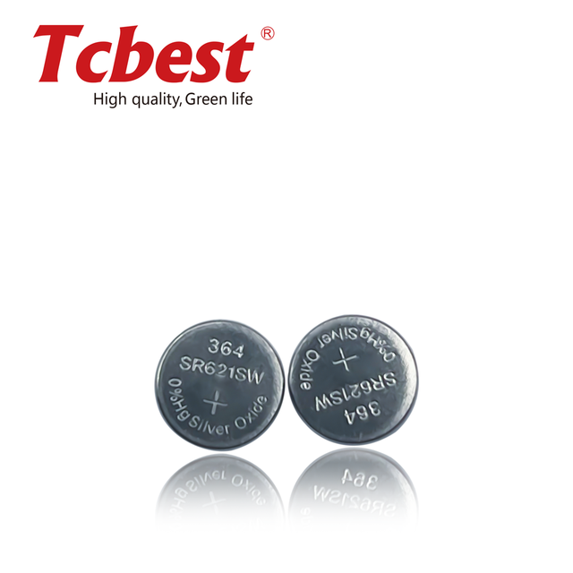 10 Pack SR621SW 364 Watch Battery Long-Lasting & Leak-Proof High Capacity Silver Oxide 1.55V Button Cell Batteries for Watch