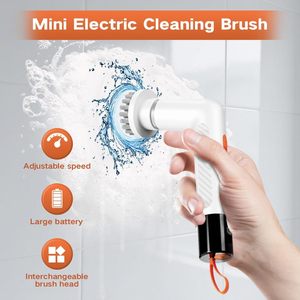Spazzola Elettrica Multifunzione a 4 Teste per Pulizia Profonda <span class=keywords><strong>di</strong></span> Bagno e <span class=keywords><strong>Casa</strong></span>, Senza Fili, Tutto in Uno - Product Image 3