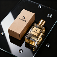 Flacon de parfum rectangulaire coloré personnalisé, vide, 50 ml, 100 ml, avec boîte et atomiseur de parfum, vaporisateur à fine brume