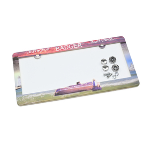 Cadres de plaque d'immatriculation de voiture avec <span class=keywords><strong>logo</strong></span> personnalisé imprimé vierge en plastique porte-numéro de plaque avec taille américaine standard - Product Image 5