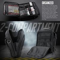 Pochette tactique Molle Admin, pochette utilitaire EDC, organiseur de poche à outils modulaire à double couche
