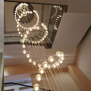 Candelabro de escalera personalizado ático, villa, hotel, vestíbulo, hogar, candelabro de escalera interior de lujo - Product Image 1