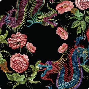 Tapis de Mahjong et de Poker Américain de Luxe Portable en Caoutchouc Série YEAR of the DRAGON MAT, 31,5x31,5 Pouces - Product Image 5