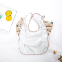 Nouveaux bavoirs en PU pour bébé, motif dessin animé, imperméables, anti-salissures, avec ailes d'ange, pour l'alimentation des tout-petits
