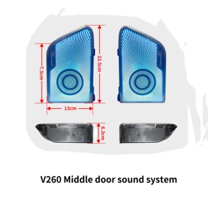 Altoparlante per Portiera Centrale Auto in Acciaio Inossidabile, Ricambio per <span class=keywords><strong>Mercedes</strong></span> <span class=keywords><strong>Vito</strong></span> Serie V260 - Product Image 1