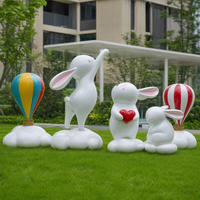 Figurines d'animaux personnalisées en résine, fibre de verre et acier, résistantes à la corrosion, pour décoration extérieure et intérieure, sculptures pour festivals