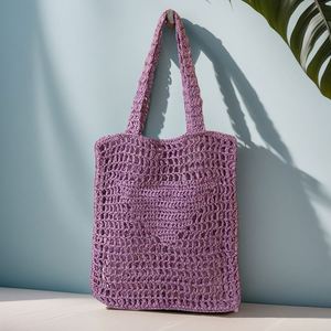 Sac à bandoulière portable pour femme, nouvelle mode estivale, sac en paille tressé avec lettres brodées, sac de plage tissé à la main - Product Image 3