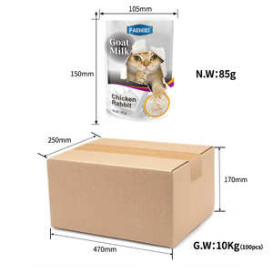 Friandises humides pour chats au lait <span class=keywords><strong>de</strong></span> chèvre multi-saveurs, pâtée <span class=keywords><strong>de</strong></span> viande <span class=keywords><strong>de</strong></span> poulet, lapin et morue, pour chats <span class=keywords><strong>de</strong></span> tous âges - Product Image 4