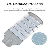 Lampadaire LED en alliage d'aluminium AC Bridgelux IP66 50W-400W pour cour et route - Vente en gros