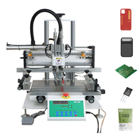 Máquina de Serigrafía Semiautomática de Sobremesa con Mesa de Vacío de 300x500 mm, Impresora de Serigrafía Plana de 1200 Piezas/H 3050NV