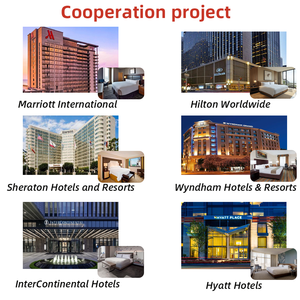 Juegos de muebles de dormitorio cama de madera modernos personalizados para Travelodge by Wyndham Hotel Apartment & Villa para habitación de Hotel personalizada moderna - Product Image 4