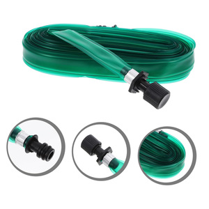 Betrouwbare groene flexibele PVC-tuinslang met anti-UV bescherming, veilige connectoren en lekbestendige aansluitingen voor tuinieren - Product Image 1