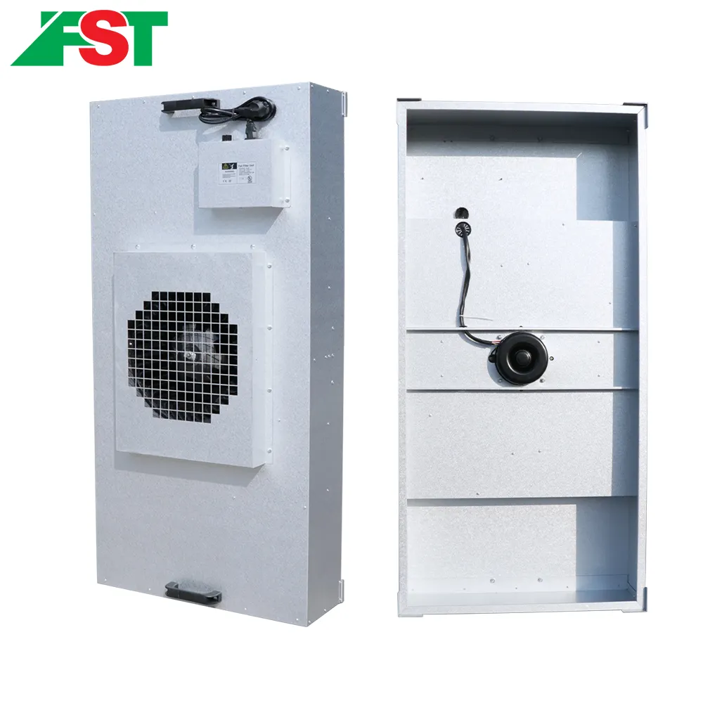 Capot d'écoulement laminaire d'unité de filtrage de ventilateur pour des unités de purification d'air de Ffu de préfiltre de la pièce propre H14 2x4