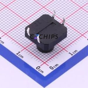 TC-1103-C-L Tactile Switch Through hole Component THT-4P,12x12mm Switch Single Pole Single Throw Round Button 2.6N Through Hole - Product Image 2