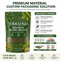 Sachet Doypack Personnalisé avec Logo Imprimé, Refermable, Qualité Alimentaire, en Plastique Stratifié Mat, Scellable à Chaud, Anti-Humidité pour Snacks et Café