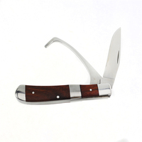 Couteau de greffage en acier 3Cr13 avec manche en bois, couteau de jardinage, tactique, EDC, chasse, poche, camping, OEM personnalisable