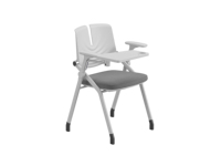 Chaise de formation pliable avec tableau d'écriture intégré, chaise de conférence pour salle de réunion et salle de formation, fournie directement par l'usine