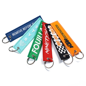 Fashion Aircraft <strong>Tag</strong> Fabric <strong>Customized</strong> <strong>Keychain</strong> Embroidery Blank Logo <strong>Keychain</strong> Accessories in Bulk - Product Image 1