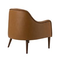 Chaise de loisirs de style moderne de conception nordique italienne de haute qualité de luxe pour la chaise de canapé en cuir de salon d'hôtel commercial