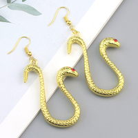 Accessoire de mode cosplay, boucles d'oreilles serpent en métal pour femme, boucles d'oreilles pendantes Boa Hancock, accessoire de mode anime