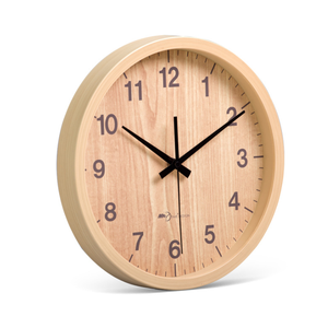 Reloj de Pared Moderno de Plástico con Acabado de Madera y Logotipo Personalizado, con Termómetro e Higrómetro - Product Image 5