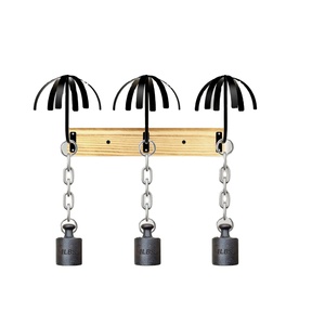 Eco-Friendly Classic/Modern Style Wooden Braided Hair Towel Rack Five Layers Food Grade <b>Vegetable</b> Oil for Home/Wig Shop - Product Image 2