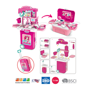 Set da Viaggio 3 in 1 per Bambini con Valigia, Kit Giocattolo da Dottore in Plastica, Set Gioco di Ruolo per Bambine e Bambini - Product Image 5