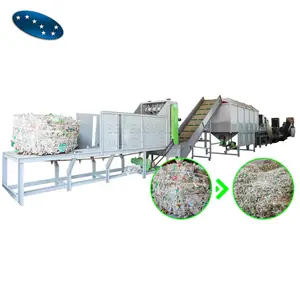 PET-Flocken-Plastikflaschen-Wasch recycling maschine/Plastikflaschen-Heißwasch-Recycling linie