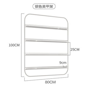 Prateleira de manicure <span class=keywords><strong>para</strong></span> esmalte, prateleira de manicure <span class=keywords><strong>para</strong></span> armazenamento de unha, colagem, prateleira de parede - Product Image 2