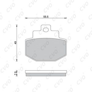 แผ่นเบรกแบบหนาพิเศษสำหรับ <span class=keywords><strong>VESPA</strong></span> GTS300/<span class=keywords><strong>125</strong></span> <span class=keywords><strong>GTV</strong></span>/946/GT 200L PIAGGIO FLY 150 ชุดเต็ม FA321 - Product Image 5