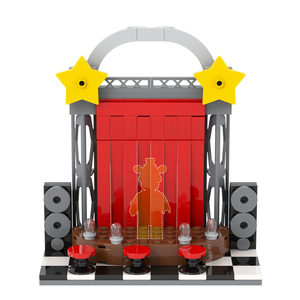 MOC1437 FNAF Game Midnight Bear Small Stage 138 Pezzi Mattoncini con <span class=keywords><strong>Freddy</strong></span>, Blocchi da Costruzione Educativi da Assemblare per Bambini - Product Image 6