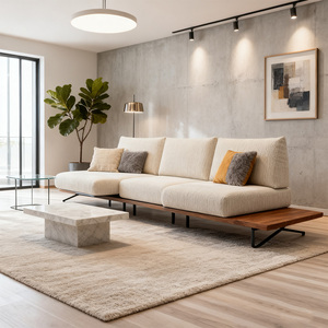Divano da giardino elegante divano moderno minimalista regolabile <span class=keywords><strong>angolo</strong></span> a forma di L divano componibile <span class=keywords><strong>soggiorno</strong></span> mobili - Product Image 1