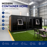 Casa Contenedor Industrial Expandible de Doble Ala Personalizada, Económica, con Baño Sanitario, Ecológica y de Instalación Rápida para Jardín