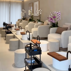 Sillón de Pedicura de Diseño Moderno y Lujoso, Personalizable, para Spa, Salones de Uñas, Barberías, Material de Madera, para Aplicaciones en Hoteles y Talleres - Product Image 3