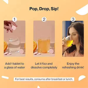 Oazvita OEM 비타민 C 무설탕 글루타 피즈 발포성 정제를 함유 한 유기농 글루타티온 발포성 정제 - Product Image 4