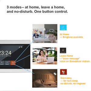 جرس هاتف ذكي لباب الفيديو بواي فاي وشاشة Wifi وعدة عائلات متعددة الأيدي - Product Image 6